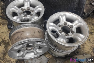 Диски колесные литые 6 x 139.7 R15 б/у (комплект 5 штук)