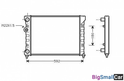 Радиатор охлаждения termal 545187JP - купить России