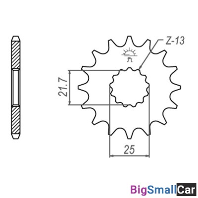 Звезда ведущая JT JTF520.17RB