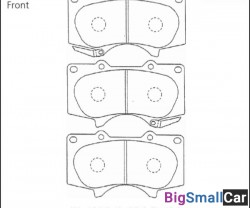 Колодка тормозная ADVICS  Land Cruiser Prado 120 передняя
